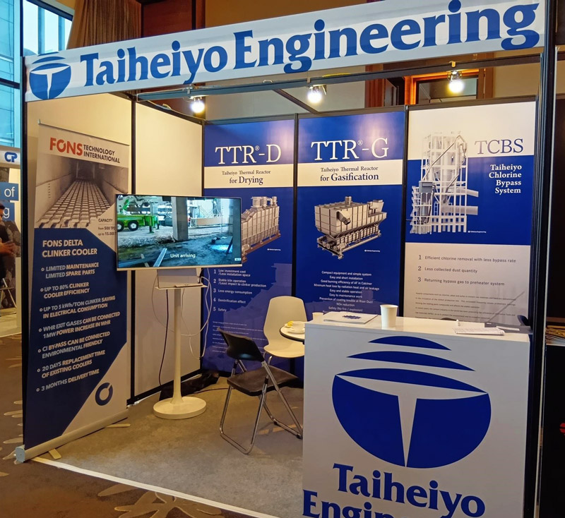 Taiheiyo Engineering's booth at Cemtech Asia 2025